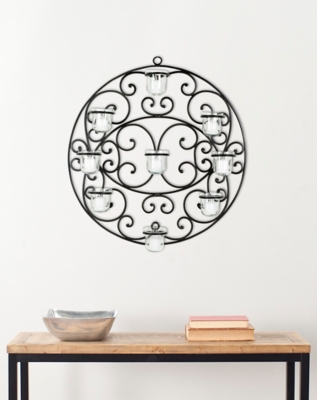 Safavieh Tea Light Wall Decor, Black