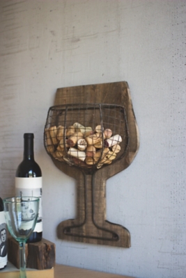 Wall mounted 2024 wine cork holder