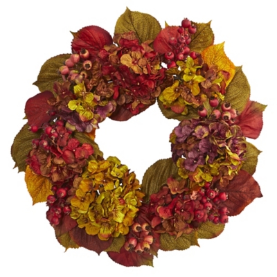 A600003377 Harvest 24 Hydrangea Wreath, Multi sku A600003377