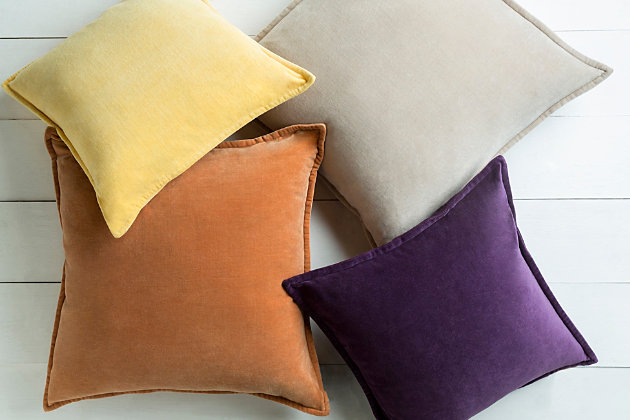 Sometimes all a space needs is a brilliant pop of color. Rest assured, this vibrant throw pillow makes a style statement that cannot be denied.Cotton cover | Polyfill insert included | Spot clean recommended, line dry | Imported