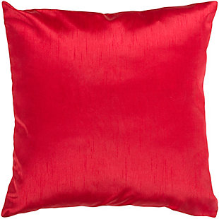 Surya Ella Throw Pillow, Red, large