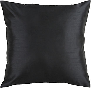 Surya Ella Throw Pillow, Black/Gray, large