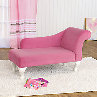 HomePop Juvenile Chaise Lounge, Pink, rollover