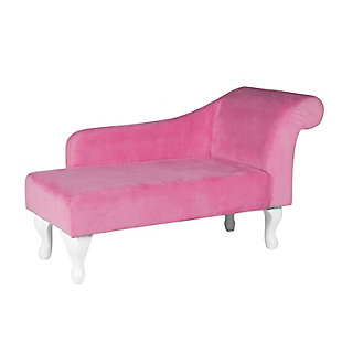 HomePop Juvenile Chaise Lounge, Pink, large