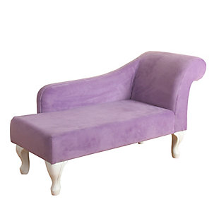 HomePop Diva Juvenile Chaise Lounge, Purple, large