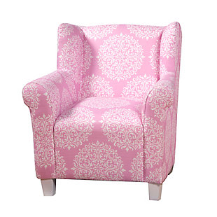 HomePop Pink Medallion Print Chair, , large