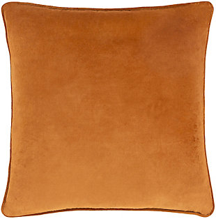 Surya Milpitas Throw Pillow, Burnt Orange, large