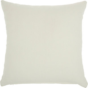 This handcrafted pillow is destined to brighten your day and enliven your outlook. Featuring a jubilant print and a vibrant hue, this charismatic pillow is an exciting embellishment to any outdoor decor.Made of cotton | Handcrafted | Durable zipper closure | Suitable for indoor/outdoor use | Prolong life by limiting exposure to rain and moisture | Spot clean | Imported