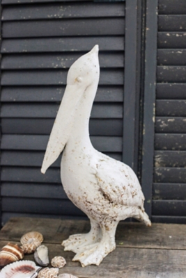 Resin Pelican with Distressed White Finish, , large