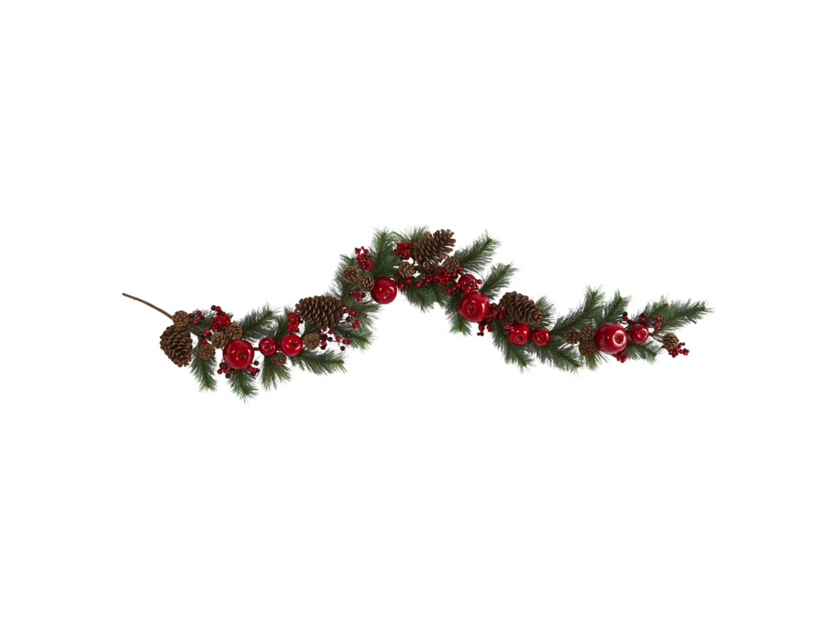 Christmas 6' Apple, Berries and Pinecone Artificial Garland