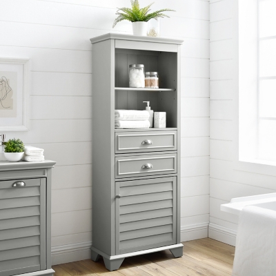 Bathroom Meshed Tall Cabinet