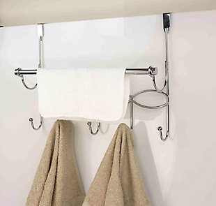 Over-the-Door Hanging Rack with Towel Bar, , large