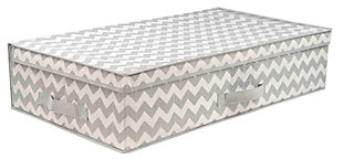 Contemporary Chevron Under-the-Bed Storage Box, , large