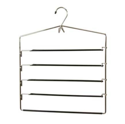 Contemporary Four Tier Non-Slip Trouser Hanger, , large