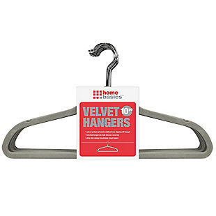Keep your clothes off the floor with these velvet non-slip hangers. Made from soft non-slip velvet to keep clothing in place. The small notches  are perfect for clothes with small straps. Its contoured frame helps keep clothes maintain its form.Multi-purpose hanger is great for hanging shirts, skirts, sweaters, pants and more, | Small indents to hold clothes with slim straps | Ultra slim to increase closet space | Made of slip-resistant velvet