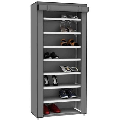 New Portable Closet Large Storage Space Holder Clothes Wardrobe Shoe Rack  Shelf