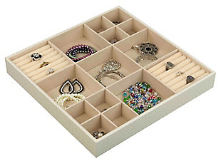 Contemporary 15-Compartment Jewelry Organizer, , large