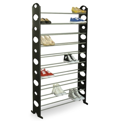 60 Pairs Shoe Rack Organizer 10-Tier Stackable Shoe Storage Cabinet Space  Saving