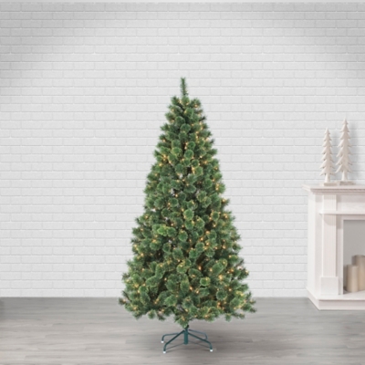 Sterling 7ft. Pre-lit Hard Needle Deluxe Cashmere Pine With 550 Clear Lights, , large