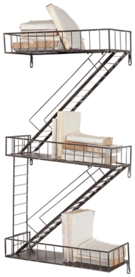Home Accents Fire Escape Wall Shelf, , rollover