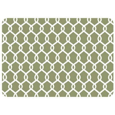 Bungalow Premium Comfort Chain Link Sage 22"x31" Mat, Sage, large