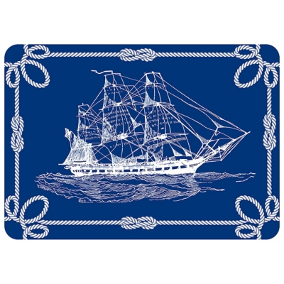 Bungalow Premium Comfort Ships Navy 22"x31" Mat, , large