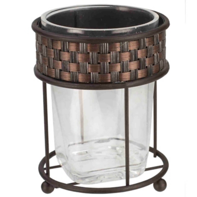 Home Accents Basket Weave Tumbler, , rollover