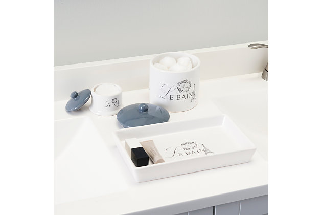 New Charm Paris Lebain Ceramic Tub Soap Dish Holder Bath Tray Vintage Bathroom 
