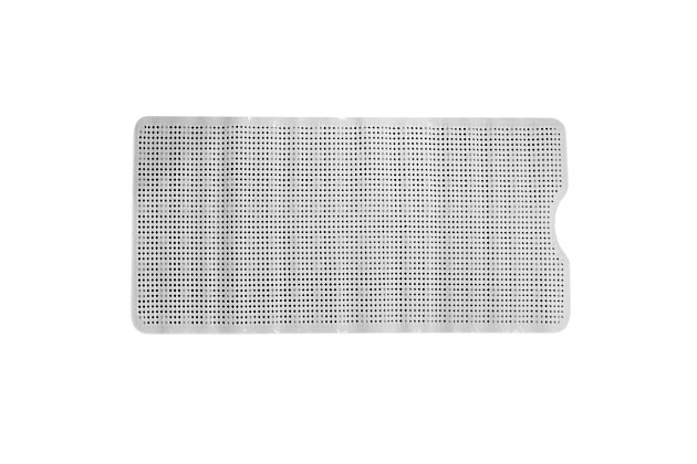 Offering greater flexibility, this u shape front plastic bath mat is perfect for front drain type tubs. Use in the shower stall and bath tub to keep you from slipping and sliding while showering. Or place in front of your bathroom floors to shield your feet from the cold tile floors. Powerful suction cups along the back allow it stick firmly to the floor, yet be removable when needed.Pamper your feet with spa-like comfort: providing a soft and cozy spot for your feet to stand, while you brush your teeth in the morning and a non-slip surface to greet your feet as soon as you step out of the shower, this bath mat is engineered for comfort and safety. | Perfect for front drain style tubs: perfect for front drain configuration tubs, with the u cut-out front you don’t have to worry about covering the drain's outlet and restricting water from passing through. | Won’t slip, slide, or shift: a bath mat that you can rely on, it features back suction cups that when firmly pressed into place, won’t slip, slide or shift when stepping on and off. While the suction cups stay securely on the floor for safety, the non-slip bath mat can also be easily removed to move and clean. | Designed to love and last: our bath mat covers all the bases when it comes to comfort, safety, and time-honored design, with its cushioned rubber material that sinks your toes in and skid-proof backing that provides a solid footing even in the most slipperiest conditions