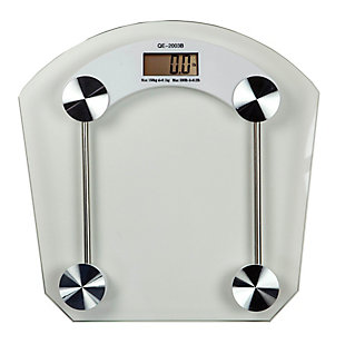 Home Accents Glass Bathroom Scale, , large