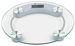 Home Accents Round Glass Bathroom Scale, , large