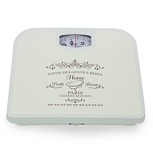 Home Accents Paris Mechanical Weighing Scale, White, large