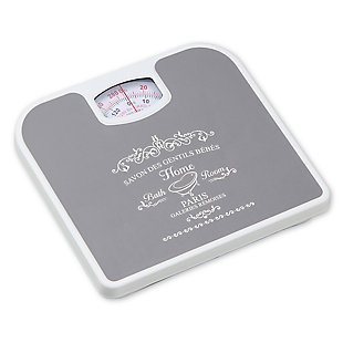 Home Accents Paris Mechanical Weighing Scale, Gray, large