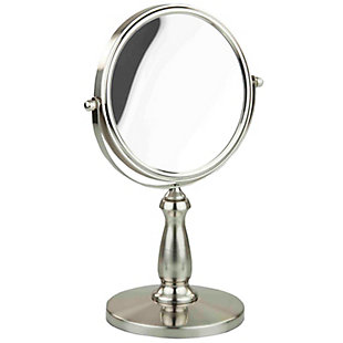 Home Accents Nadia Double Sided Cosmetic Mirror, Silver, rollover