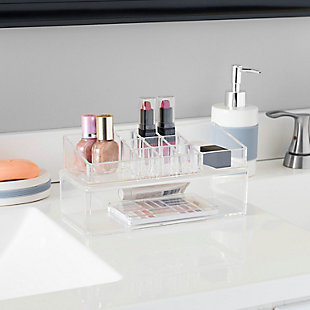 Home Accents Plastic Cosmetic Organizer with Drawer, , rollover