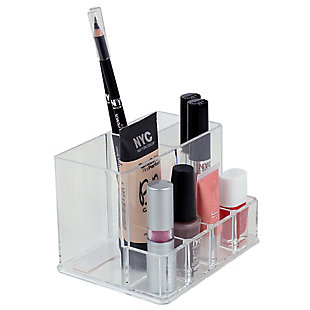 Home Accents Compact Shatter-Resistant Plastic Cosmetic Organizer, , large