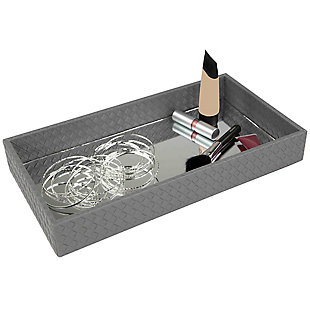 Home Accents Decorative Vanity Tray with Mirror, , large