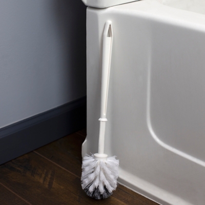 Home Accents Plastic Toilet Brush, White, large