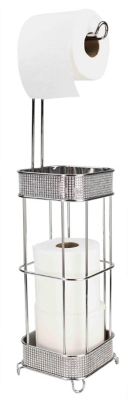 Home Accents Diamond Collection Free-Standing Dispensing Toilet Paper Holder, , rollover