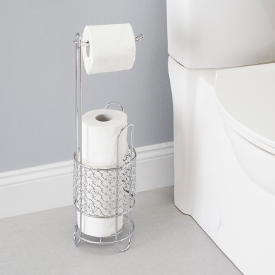 Home Accents Free Standing Dispensing Toilet Paper Holder, , rollover