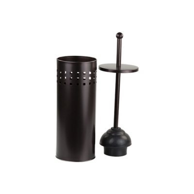 bronze toilet plunger holder