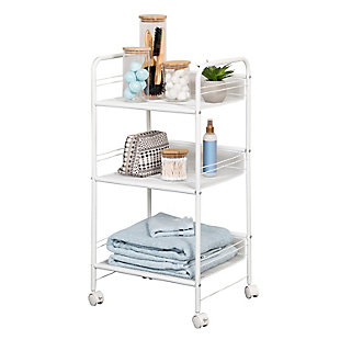 Honey-Can-Do 3-Shelf Rolling Wire Cart, , large