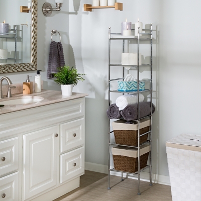 bathroom wire rack shelving