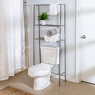 Honey-Can-Do Over-The-Toilet Steel Space Saver Shelving Unit, , rollover
