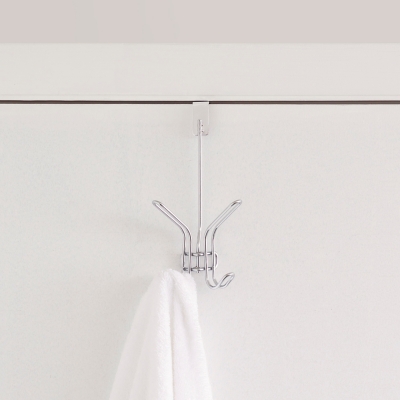 A600006523 Home Accents Over-the-Door Double Hook, Chrome Fin sku A600006523
