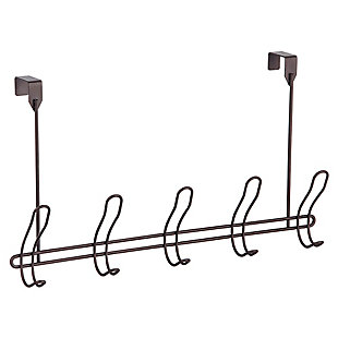 Home Accents Steel 5 Hook Over-the-Door Hanging Rack, , large