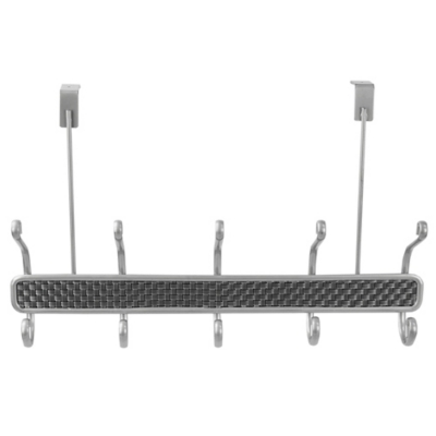 Home Accents Basket Weave 5 Hook Hanging Rack, , large