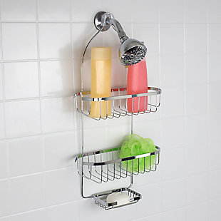 Home Accents Chrome Plated Steel Shower Caddy, , rollover