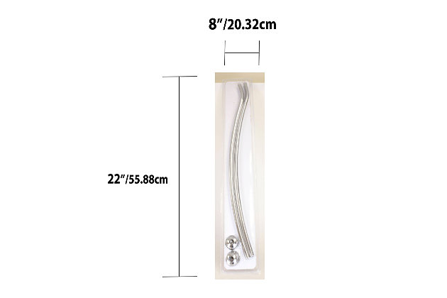 Create the luxury bathroom space you've been dreaming of by crowning your showers with this elegantly curved curtain rod. It works with most standard shower curtains and adjusts to fit 42" to 72" inch tube openings. Its curved shape gives you more showering room than standard straight curtain rods, making it a perfect addition to small bathrooms. The gleaming finish adds just the right amount of panache to complement those lavish fabric shower curtains you've been excited to pair it with.Made of steel | Adjusts from 42 in  to 72  in | Heavy duty design accommodates thick shower curtains | Perfect for small bathrooms with limited space