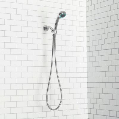Home Accents 3 Function Chrome Plated Steel Shower Head Massager, , large